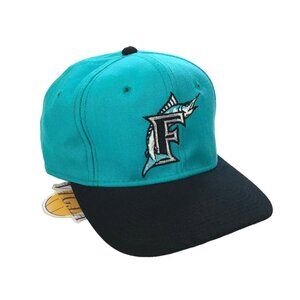 VINTAGE FLORIDA MARLINS HAT 7 3/8 GREEN BLACK SPORTS SPECIALTIES MLB SNAPBACK